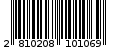 Γραμμωτός κωδικός 2810208101069