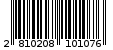 Γραμμωτός κωδικός 2810208101076