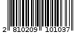 Γραμμωτός κωδικός 2810209101037