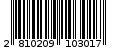 Γραμμωτός κωδικός 2810209103017