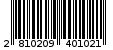 Γραμμωτός κωδικός 2810209401021