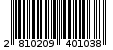 Γραμμωτός κωδικός 2810209401038