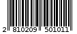 Γραμμωτός κωδικός 2810209501011