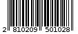 Γραμμωτός κωδικός 2810209501028