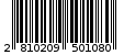 Γραμμωτός κωδικός 2810209501080