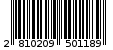 Γραμμωτός κωδικός 2810209501189