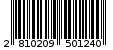 Γραμμωτός κωδικός 2810209501240