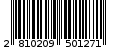 Γραμμωτός κωδικός 2810209501271