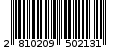 Γραμμωτός κωδικός 2810209502131