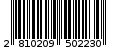 Γραμμωτός κωδικός 2810209502230