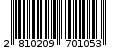 Γραμμωτός κωδικός 2810209701053