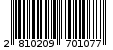 Γραμμωτός κωδικός 2810209701077
