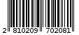 Γραμμωτός κωδικός 2810209702081