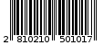 Γραμμωτός κωδικός 2810210501017