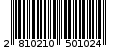 Γραμμωτός κωδικός 2810210501024