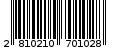 Γραμμωτός κωδικός 2810210701028