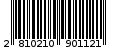 Γραμμωτός κωδικός 2810210901121