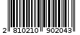 Γραμμωτός κωδικός 2810210902043