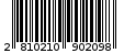 Γραμμωτός κωδικός 2810210902098