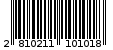 Γραμμωτός κωδικός 2810211101018