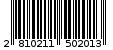 Γραμμωτός κωδικός 2810211502013