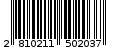 Γραμμωτός κωδικός 2810211502037