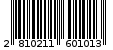 Γραμμωτός κωδικός 2810211601013