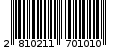Γραμμωτός κωδικός 2810211701010