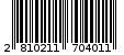 Γραμμωτός κωδικός 2810211704011
