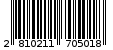 Γραμμωτός κωδικός 2810211705018