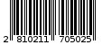 Γραμμωτός κωδικός 2810211705025