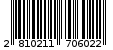 Γραμμωτός κωδικός 2810211706022