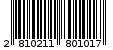 Γραμμωτός κωδικός 2810211801017