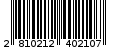Γραμμωτός κωδικός 2810212402107