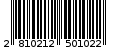 Γραμμωτός κωδικός 2810212501022