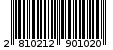Γραμμωτός κωδικός 2810212901020