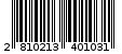 Γραμμωτός κωδικός 2810213401031