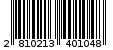 Γραμμωτός κωδικός 2810213401048
