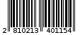 Γραμμωτός κωδικός 2810213401154