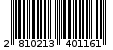 Γραμμωτός κωδικός 2810213401161