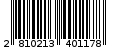 Γραμμωτός κωδικός 2810213401178