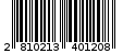 Γραμμωτός κωδικός 2810213401208
