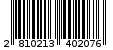 Γραμμωτός κωδικός 2810213402076
