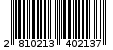 Γραμμωτός κωδικός 2810213402137