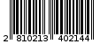 Γραμμωτός κωδικός 2810213402144
