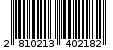 Γραμμωτός κωδικός 2810213402182