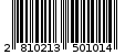 Γραμμωτός κωδικός 2810213501014