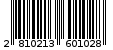 Γραμμωτός κωδικός 2810213601028