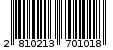 Γραμμωτός κωδικός 2810213701018