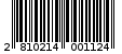Γραμμωτός κωδικός 2810214001124